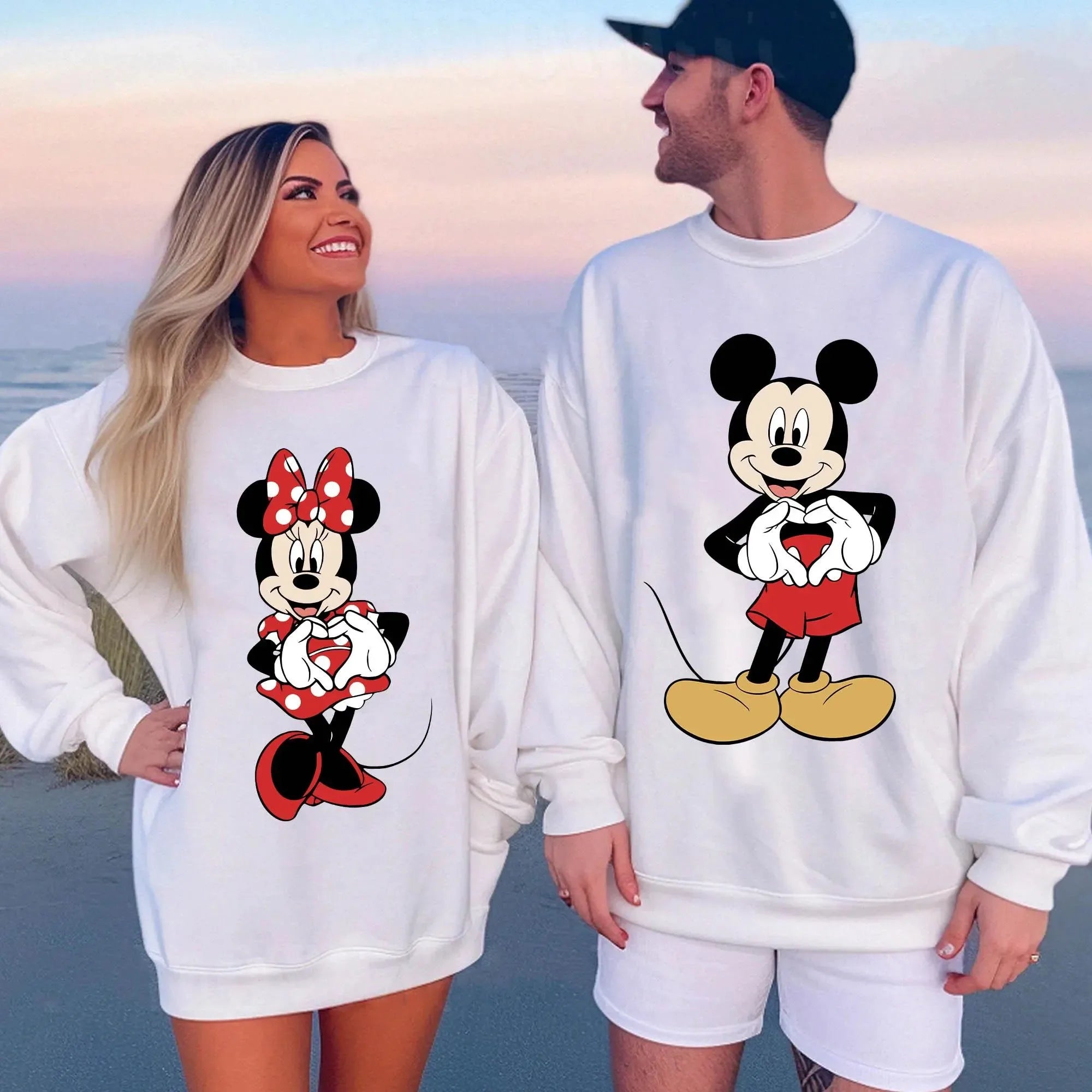 Winter  Couple outfits Mickey Mouse from Disney Mickey Mouse hoodie Parent-Child Outfit  Christmas  Long SleevePullover Sweater