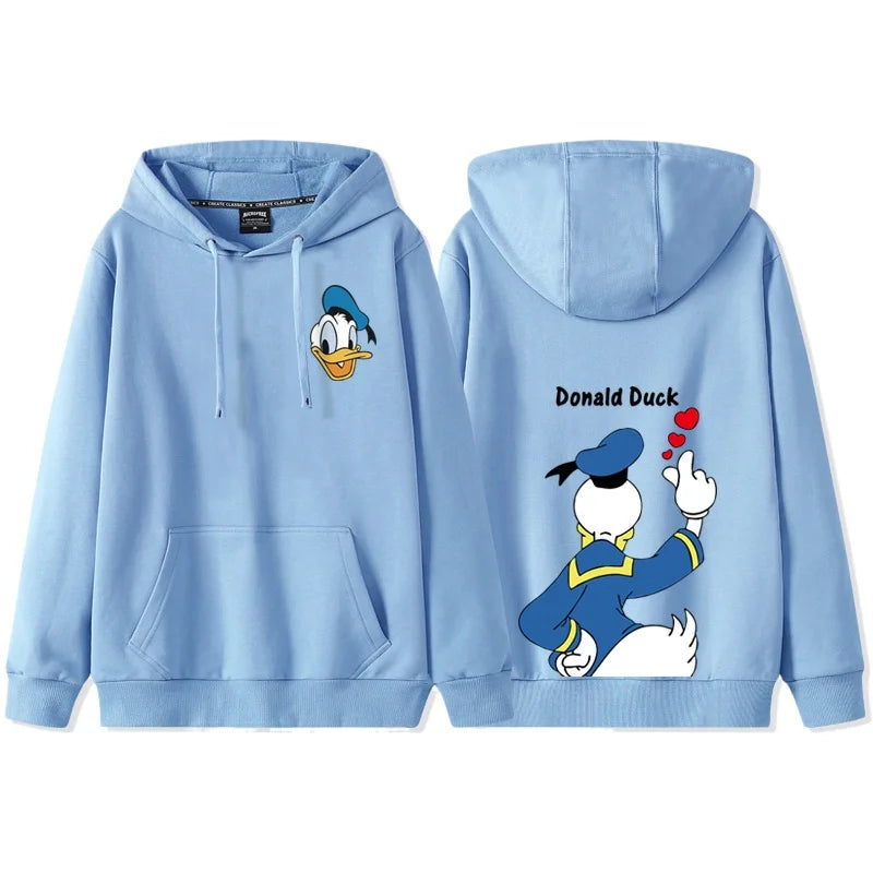 Anime Cartoon Disney Donald Duck Daisy Duck Couple Hooded Hoodie Women's Autumn/Winter Coat hoodie  sweatshirt  anime hoodie