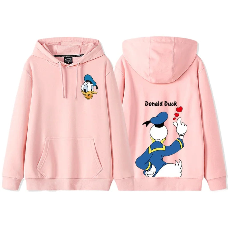 Anime Cartoon Disney Donald Duck Daisy Duck Couple Hooded Hoodie Women's Autumn/Winter Coat hoodie  sweatshirt  anime hoodie