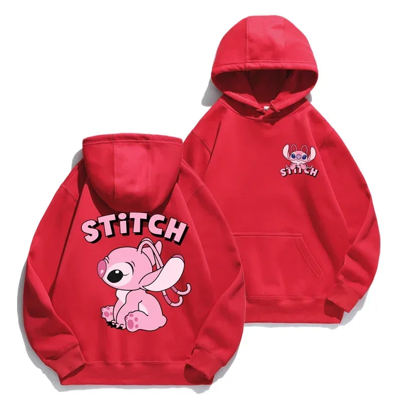 New Stitch Hoodie Autumn/Winter Hoodie Cartoon Anime Hoodie Loose Clothes Couple's Hoodie Coat Campus Men's and Women's Sweater