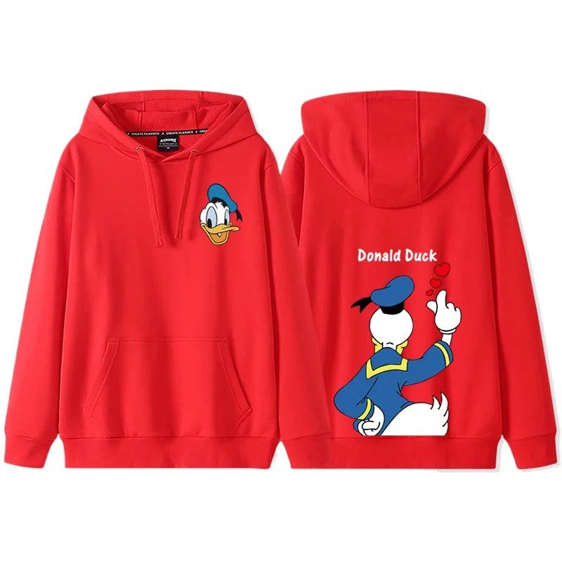 Anime Cartoon Disney Donald Duck Daisy Duck Couple Hooded Hoodie Women's Autumn/Winter Coat hoodie  sweatshirt  anime hoodie
