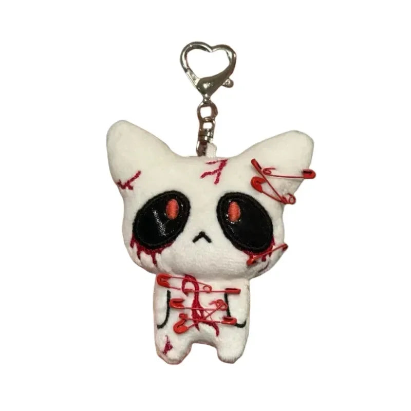 Gothic Style Dark Ghost Couple Doll Hanging Ornament Black And White Creative Gift Toy Filled Animal Plush Stuffed Toys