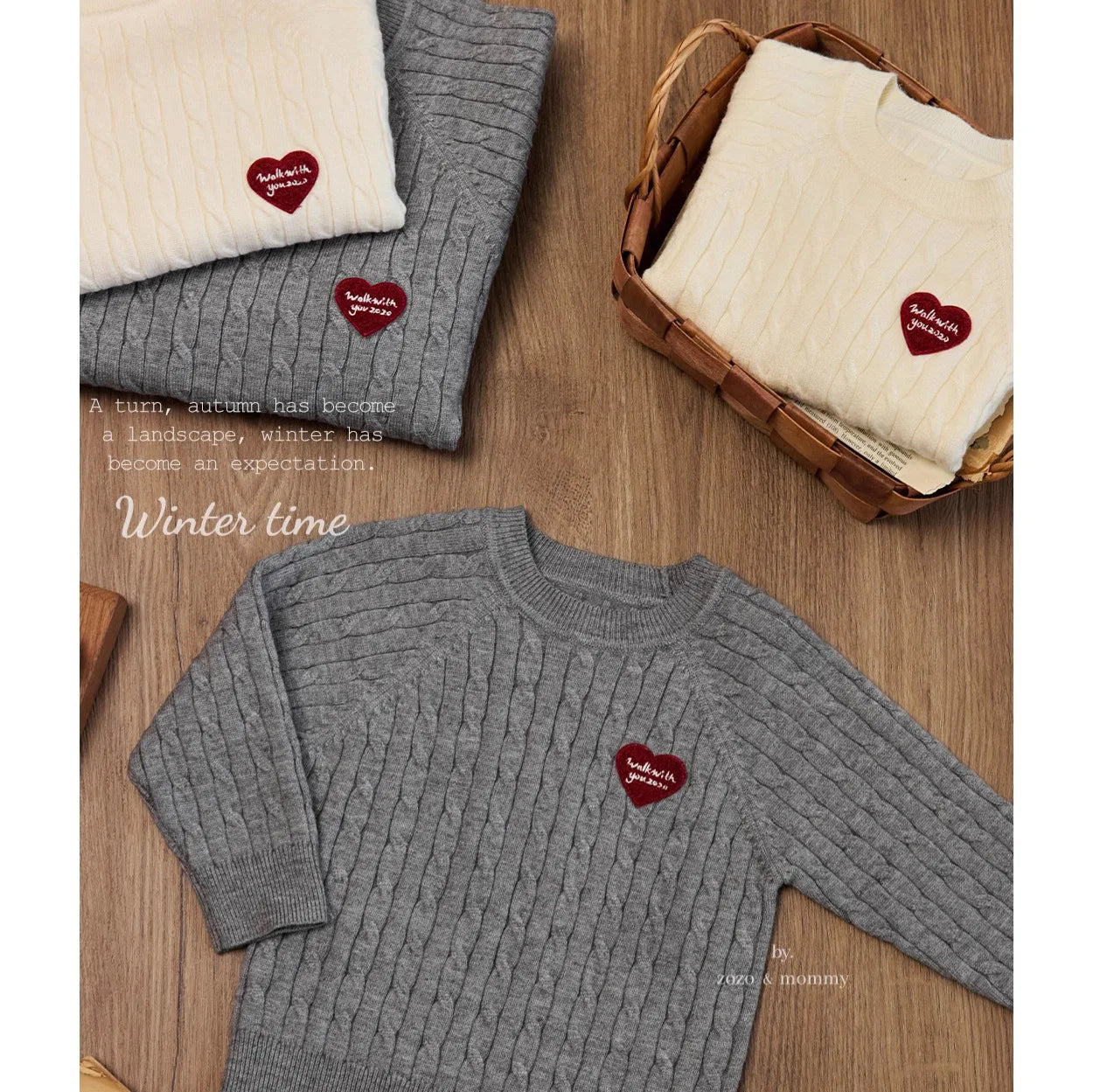 2025 New Family Couple Sweaters Autumn Winter Korean Style Knitwear Mother Daughter Matching Outfits