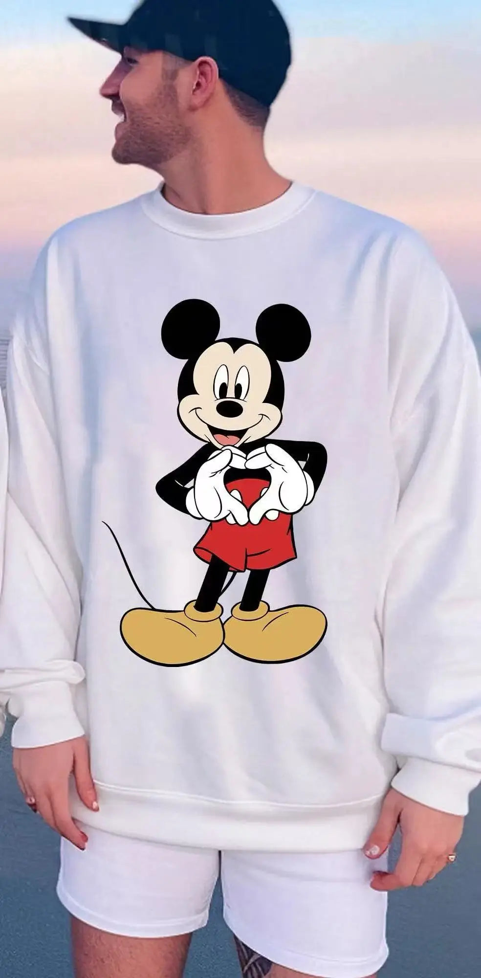 Winter  Couple outfits Mickey Mouse from Disney Mickey Mouse hoodie Parent-Child Outfit  Christmas  Long SleevePullover Sweater