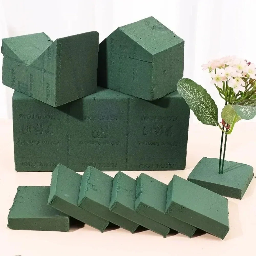 Fresh Flower Moisturizing Sponge Block Cuttable Absorbent Floral Foam Bricks Dry Wet Florist Sponge Bricks Wedding Party Decor