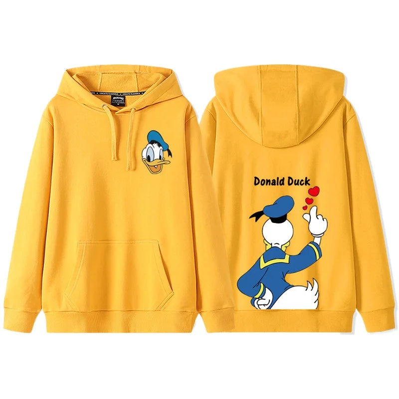 Anime Cartoon Disney Donald Duck Daisy Duck Couple Hooded Hoodie Women's Autumn/Winter Coat hoodie  sweatshirt  anime hoodie