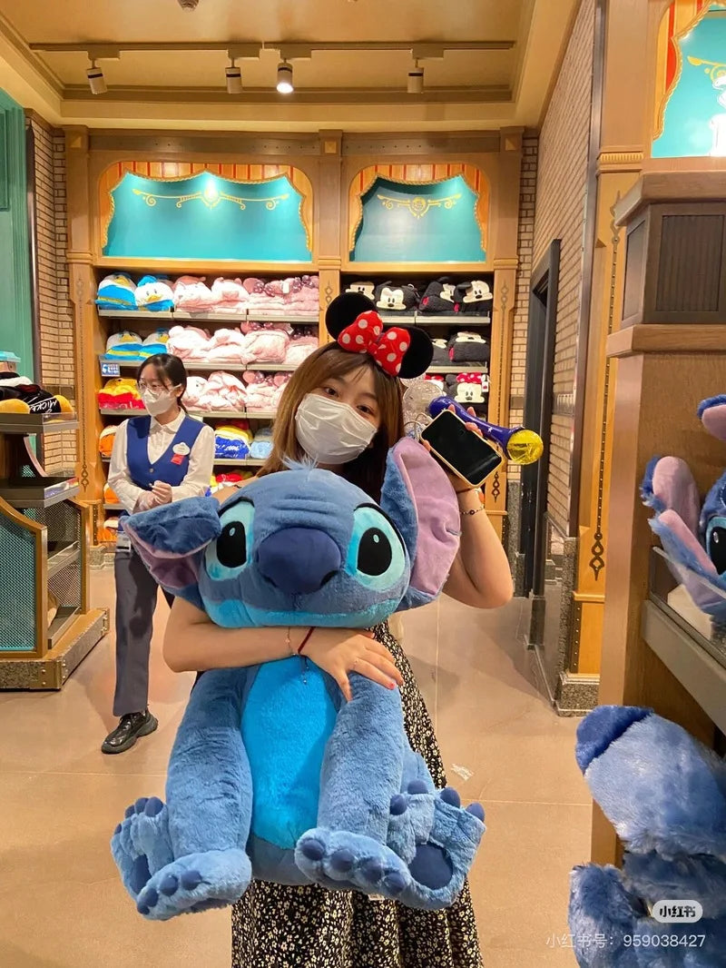 30cm -110cm Disney Giant Size Lilo&Stitch Plush Stuffed Doll Cartoon Animal Couple Sleeping Pillow Softmaterial Toy For Gift