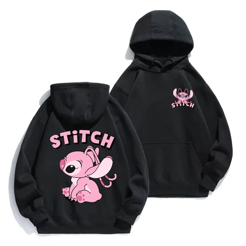 New Stitch Hoodie Autumn/Winter Hoodie Cartoon Anime Hoodie Loose Clothes Couple's Hoodie Coat Campus Men's and Women's Sweater