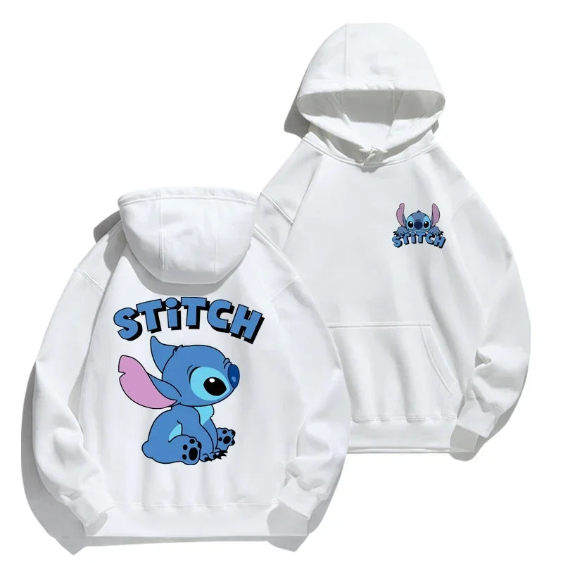 New Stitch Hoodie Autumn/Winter Hoodie Cartoon Anime Hoodie Loose Clothes Couple's Hoodie Coat Campus Men's and Women's Sweater