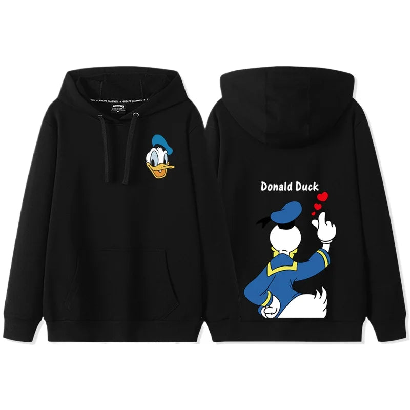 Anime Cartoon Disney Donald Duck Daisy Duck Couple Hooded Hoodie Women's Autumn/Winter Coat hoodie  sweatshirt  anime hoodie