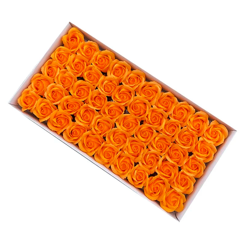 50pcs/lot Artificial Flower Roses Heads Dia4.5cm Beauty Wedding Valentine's Day Gift Roses Bouquet Home Party Decoration Flowers