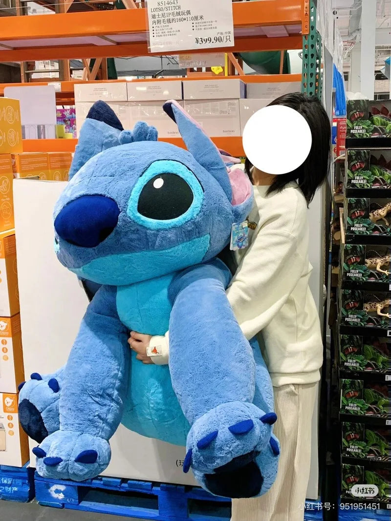 30cm -110cm Disney Giant Size Lilo&Stitch Plush Stuffed Doll Cartoon Animal Couple Sleeping Pillow Softmaterial Toy For Gift