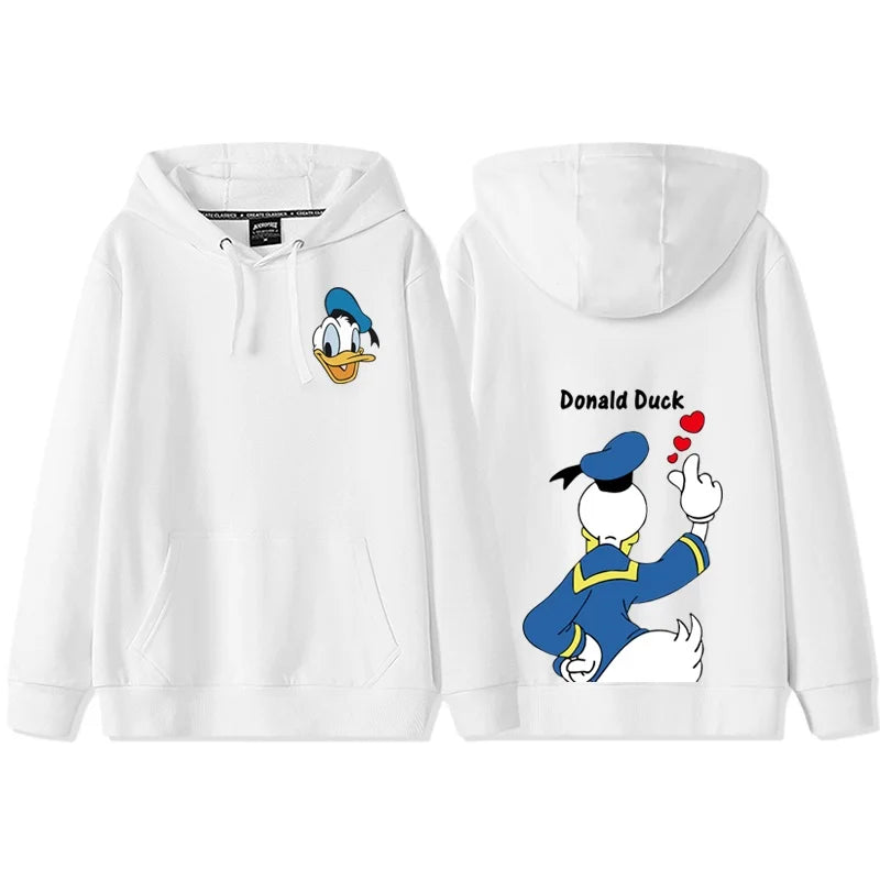 Anime Cartoon Disney Donald Duck Daisy Duck Couple Hooded Hoodie Women's Autumn/Winter Coat hoodie  sweatshirt  anime hoodie