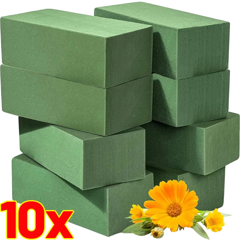 Fresh Flower Moisturizing Sponge Block Cuttable Absorbent Floral Foam Bricks Dry Wet Florist Sponge Bricks Wedding Party Decor