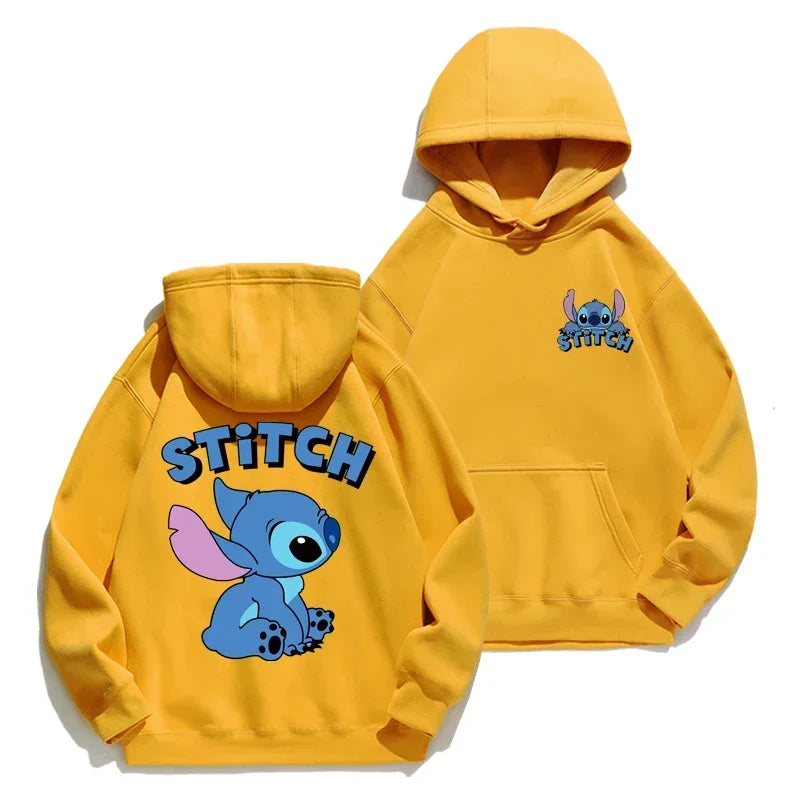 New Stitch Hoodie Autumn/Winter Hoodie Cartoon Anime Hoodie Loose Clothes Couple's Hoodie Coat Campus Men's and Women's Sweater