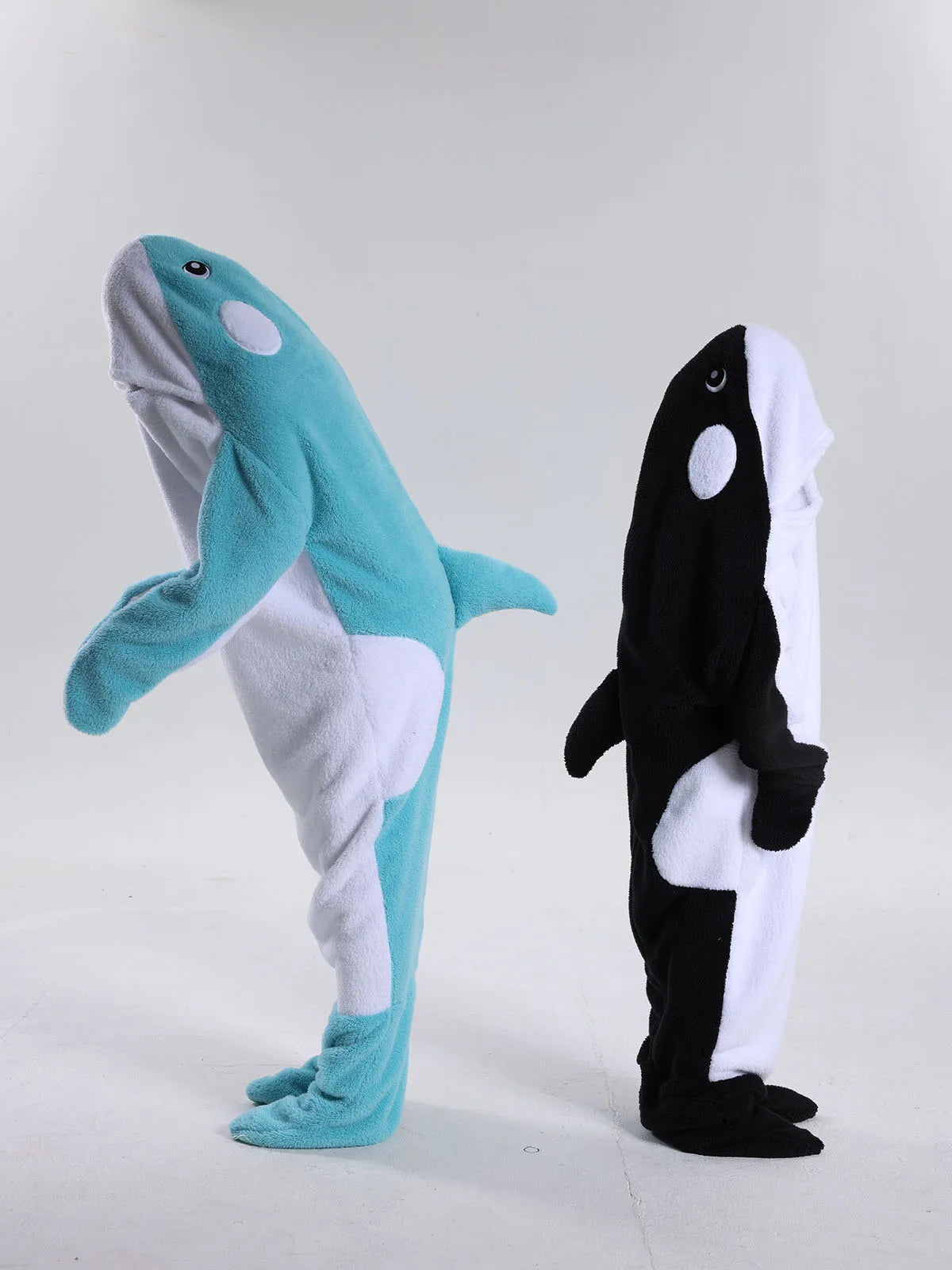 Halloween Shark Costume Kids Pajamas One Piece Hooded Jumpsuits Animal Kigurumi Footed Pajama Children's Sleepwear Kids Pyjamas
