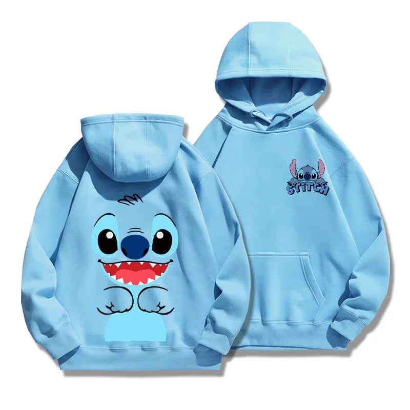 New Stitch Hoodie Autumn/Winter Hoodie Cartoon Anime Hoodie Loose Clothes Couple's Hoodie Coat Campus Men's and Women's Sweater