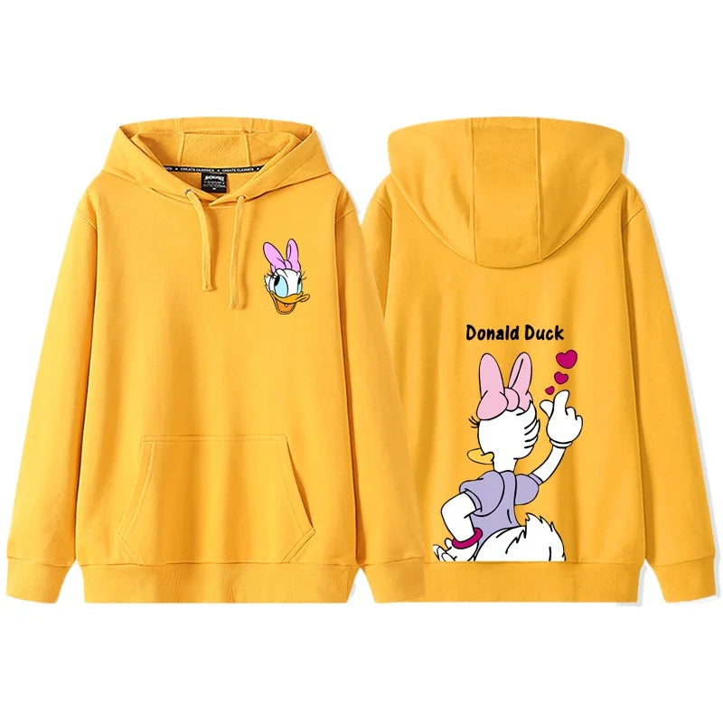 Anime Cartoon Disney Donald Duck Daisy Duck Couple Hooded Hoodie Women's Autumn/Winter Coat hoodie  sweatshirt  anime hoodie