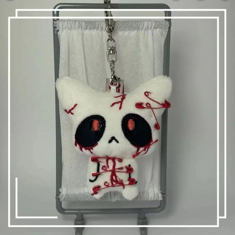 Gothic Style Dark Ghost Couple Doll Hanging Ornament Black And White Creative Gift Toy Filled Animal Plush Stuffed Toys