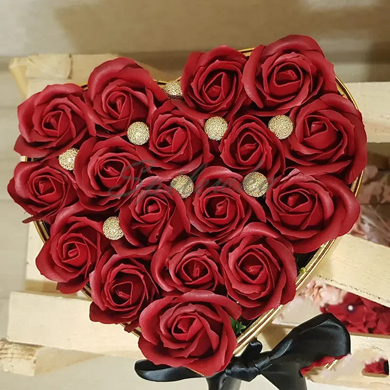 50pcs/lot Artificial Flower Roses Heads Dia4.5cm Beauty Wedding Valentine's Day Gift Roses Bouquet Home Party Decoration Flowers